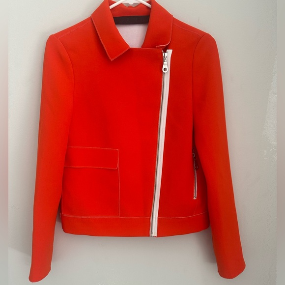 L.A.M.B. Orange moto jacket size 2 - Picture 1 of 5
